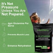 7 - Nakpro L-Glutamine,  0.66 lb  Pink Guava 