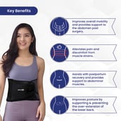 2 - Tata 1mg Abdominal Belt, Large Black