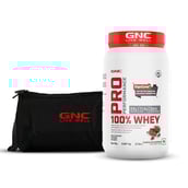 1 - GNC Pro Performance 100% Whey Protein & Gym Bag Combo,  2 lb  Chocolate Supreme 