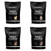 1 - Nakpro Whey Platinum Whey Protein Isolate,  4 Piece(s)/Pack  Banana, Coffee, Cream Chocolate, Cookies & Cream 