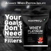 7 - Nakpro Whey Platinum Whey Protein Isolate,  1.1 lb  Strawberry 