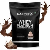 4 - Nakpro Whey Platinum Whey Protein Isolate,  4 Piece(s)/Pack  Banana, Coffee, Cream Chocolate, Cookies & Cream 