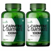 1 - Simply Herbal L-Carnitine with L-Tartrate 1000mg, 120 tablet(s) Unflavoured (Pack of 2)