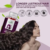 3 - Simply Herbal Hair Vitamin Gummies with Biotin,  30 gummies  Unflavoured (Pack of 2) 