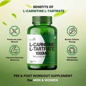 4 - Simply Herbal L-Carnitine with L-Tartrate 1000mg, 120 tablet(s) Unflavoured (Pack of 2)