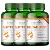 1 - Simply Herbal Glutathione,  Unflavoured (Pack of 3)  60 capsules 