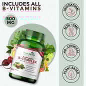 5 - Simply Herbal Plant Based B-Complex,  60 capsules  Unflavoured (Pack of 3) 