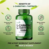 4 - Simply Herbal L-Carnitine with L-Tartrate 1000mg,  120 tablet(s)  Unflavoured (Pack of 4) 