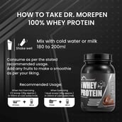 7 - Dr. Morepen Muscle Food 100% Whey Protein,  2.2 lb  Double Chocolate 