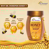 4 - Dr. Morepen Pure & Natural Honey,  250 g  No Added Sugar 