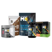 MuscleBlaze Raw Whey+BCAA Pro+Creatine+Oats & MB-VITE Combo
