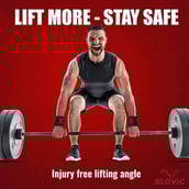 4 - SLOVIC Wrist Support,  Black/Red  Free Size 