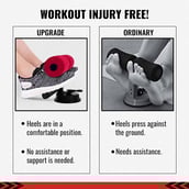 5 - SLOVIC Portable Sit-Up Bar,  Red/Black  Free Size 