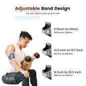 2 - SLOVIC Adjustable Cell Phone Armband,  Grey 