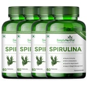 1 - Simply Herbal Spirulina (Pack of 4),  60 capsules 