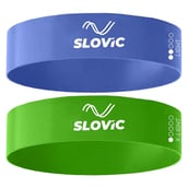 1 - SLOVIC Mini Loop Resistance Bands,  Blue Green  Light X-Light 