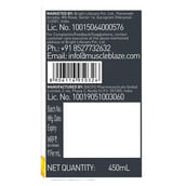 5 - MuscleBlaze Liquid L-Carnitine,  450 ml  Lemon Lime 