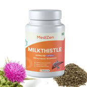 1 - MediZen Milk Thistle 600mg,  60 capsules 