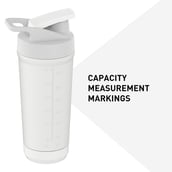 6 - MuscleBlaze Steel Pro Shaker,  Pristine White  700 ml