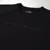 2 - MuscleBlaze Compression Muscle Tee Half Sleeve, Midnight Black Medium