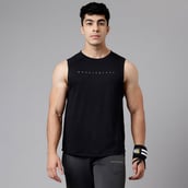 1 - MuscleBlaze Delt Tank,  Midnight Black  Large 