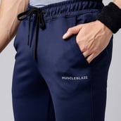 8 - MuscleBlaze Squat-Proof Jogger,  Navy Blue  X-Large
