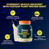 3 - Fast & Up Plant Protein Night Slow Digestion,  2.2 lb  Classic Vanilla 