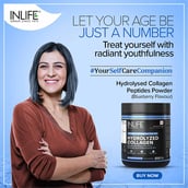 8 - INLIFE Hydrolyzed Collagen Peptides,  0.44 lb  Blueberry 