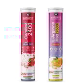 1 - Naturyz L-Carnitine 2400 & L-Arginine Max 2600 20 Tablets Combo,  2 Piece(s)/Pack  Water Melon Masala & Orange 