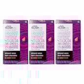 The Whole Truth Almond Raisin Dark Chocolate,  2 Piece(s)/Pack  47% Cocoa, 38% Dates, 15% Almond and Raisins (No Added Sugar) 