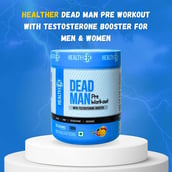 5 - HealthER Dead Man Pre Workout with Testosterone Booster,  0.39 lb  Mango 