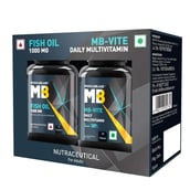 4 - MuscleBlaze Fish Oil 1000mg & MB-Vite Multivitamin Combo OP,  2 Piece(s)/Pack  30 tablets & 30 capsules 