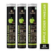 1 - Auric Apple Cider Vinegar with Vitamins,  60 tablet(s)  Green Apple 