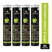 1 - Auric Apple Cider Vinegar with Vitamins,  80 tablet(s)  Green Apple 