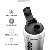 4 - Tencha Stainless Steel Protein Shaker,  Silver  750 ml 