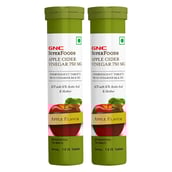 1 - GNC Apple Cider Vinegar Effervescent,  15 tablet(s)  Apple (Pack of 2) 