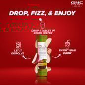 4 - GNC Apple Cider Vinegar Effervescent,  15 tablet(s)  Apple (Pack of 4) 