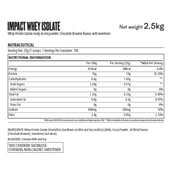 3 - Myprotein Impact Whey Isolate,  5.5 lb  Chocolate Brownie 