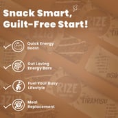2 - Rize Energy Bar,  4 bar(s)  Tiramisu (Pack of 4) 