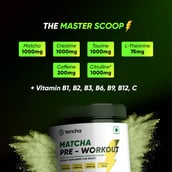 5 - Tencha Matcha Green Tea Based Pre-Workout Blend,  0.39 lb  Japanese Matcha 