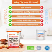 3 - Pintola American Recipe Performance Series Peanut Butter, 1 kg Crunchy