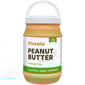 1 - Pintola All Natural Peanut Butter,  2.5 kg  Creamy 