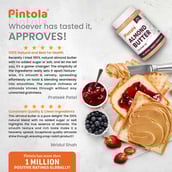 2 - Pintola All Natural Almond Butter,  Crunchy  0.2 kg 