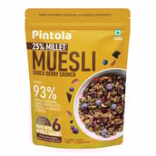 Pintola Muesli, 800 g Choco Berry Crunch with 25% Millet (Pouch)