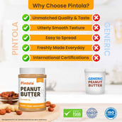 8 - Pintola Classic Peanut Butter,  0.350 kg  Creamy 