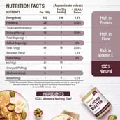 7 - Pintola All Natural Almond Butter,  Crunchy  0.350 kg 