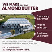 6 - Pintola All Natural Almond Butter,  Crunchy  1 kg 