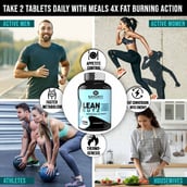 13 - Naturyz LEAN CUTZ Thermogenic Fat Burner 90 Tablets & L-Carnitine 2400 20 Tablets Combo,  2 Piece(s)/Pack  Unflavoured & Water Melon Masala 