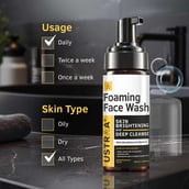 5 - Ustraa Foaming Face Wash,  150 ml  for Skin Brightening 