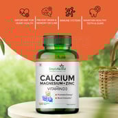 4 - Simply Herbal Calcium Magnesium + Zinc with Vitamin D3, 120 tablet(s) Unflavoured (Pack of 3)
